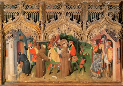 Scene from the Life of St. Francis from the Life of the Virgin and St. Francis Altarpiece by Nicolas Frances